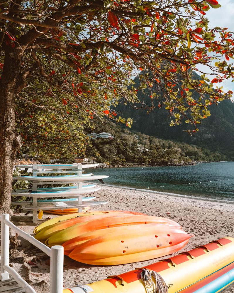 kayaks for rent at sugar beach