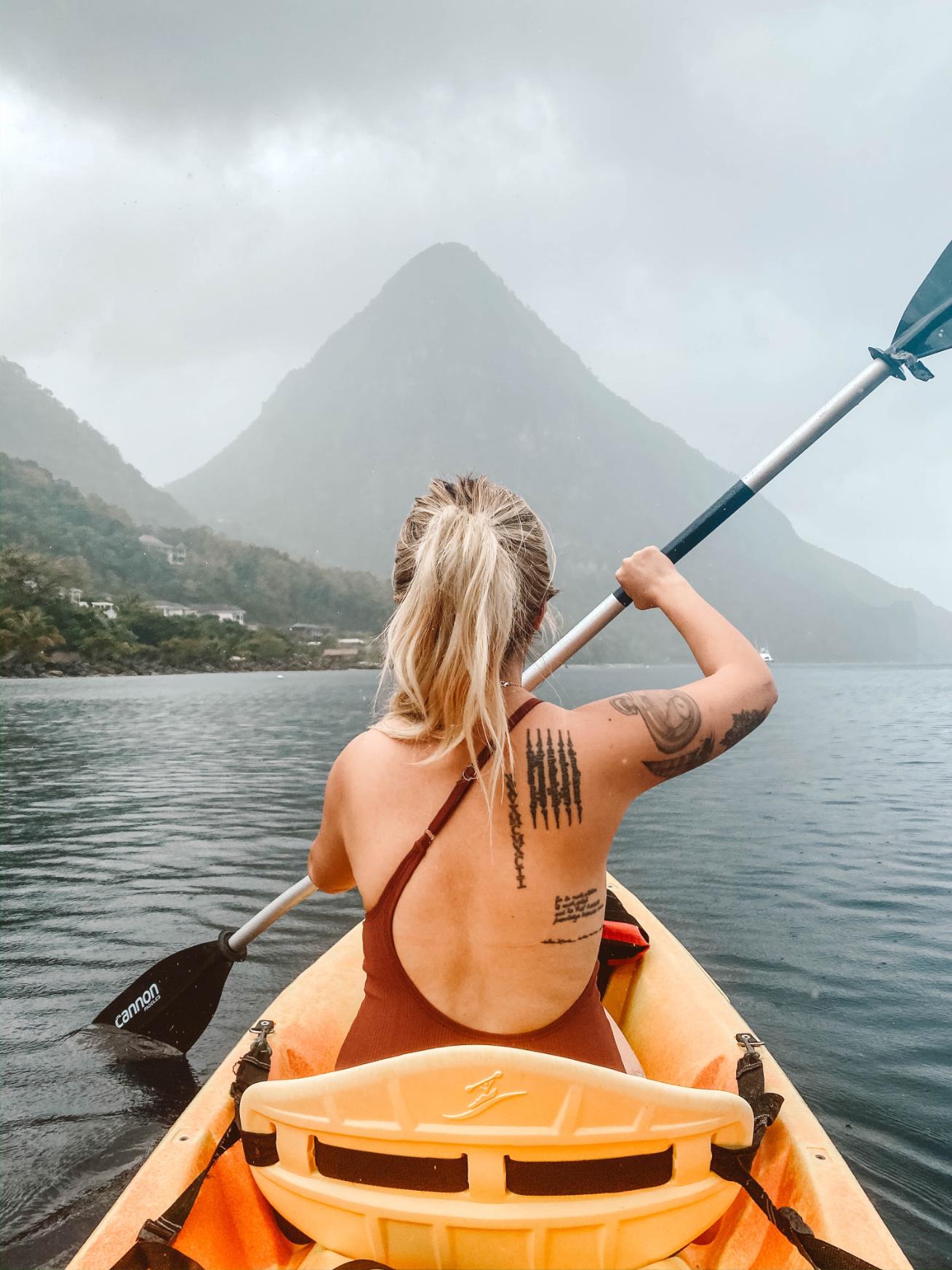 Kayaking at Sugar Beach