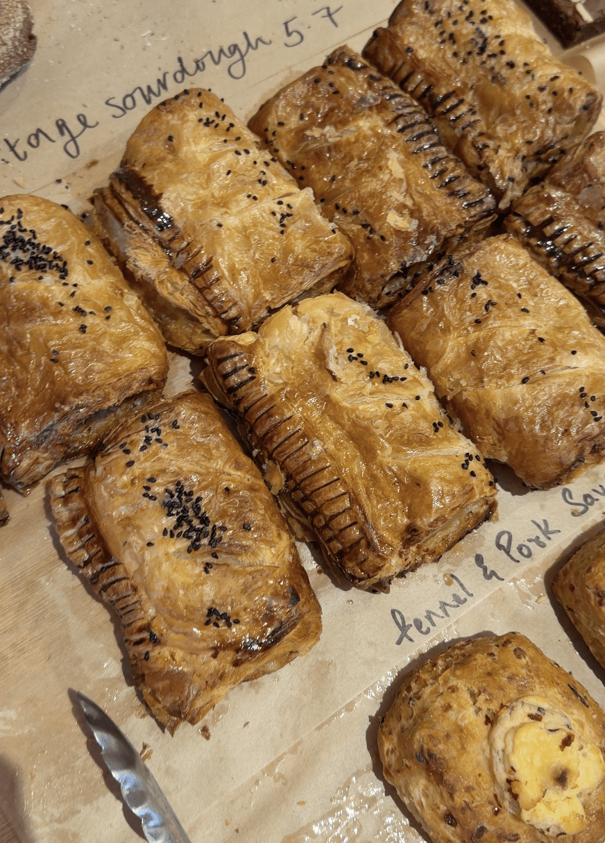sausage rolls from Jolenes in Shoreditch