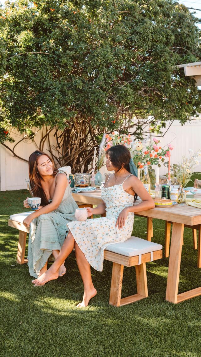 Come host a tea party with me! @worldmarket #worldmarketfinds #sponsored 🌾🫖🌸

The weather is finally warming up, and there is no better way to welcome in the spring season than with a tea party! We got EVERYTHING from World Market and were able to create the table scape of my dreams
✨
Here is everything you’ll need to host your perfect tea party —

• Tea cups & tea pots
• Plate settings & serveware
• Different types of teas
• Pastries, tea cookies, cakes, tarts
• Jams & jellies
• Faux Flowers
• Taper Candles

Who’s ready to come over to the Harvest House? 🥰