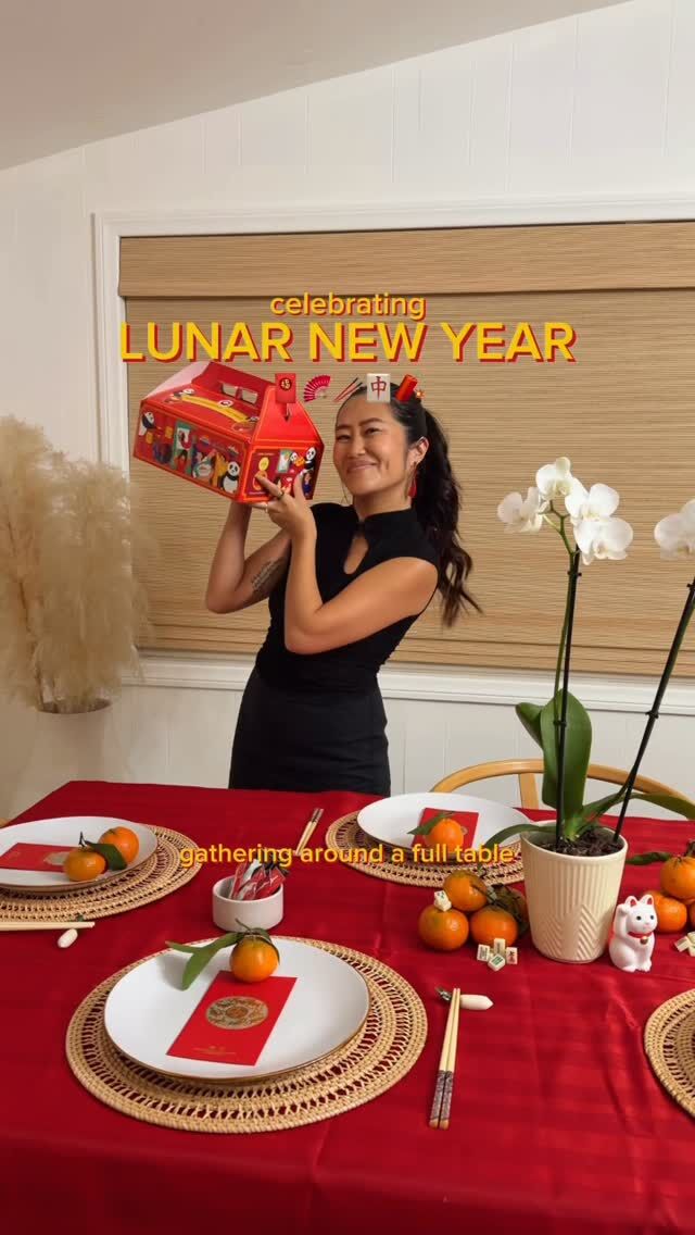 This year, we’re ringing in Lunar New Year with @officialpandaexpress!! From longevity noodles to fortune cookies, we’re filling the table because good food = good fortune 🧧🍊🥢 #pandaexpresspartner